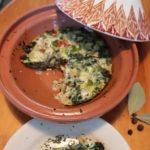 Tajine Spaanse tortilla met vis, aardappelen en ei